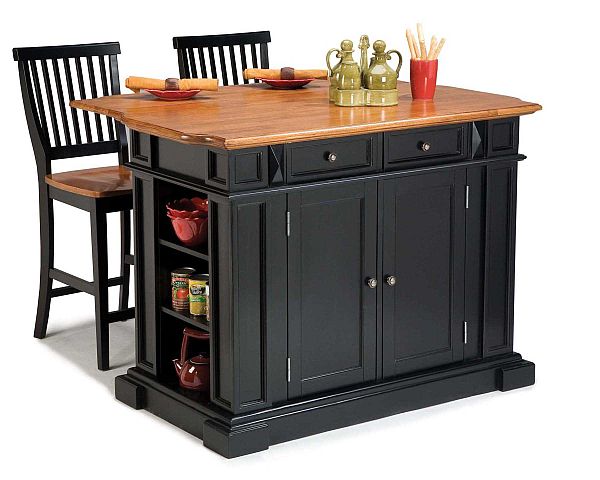 Goodshomedesign, Home Styles Kitchen Island With Two Stools