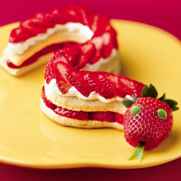 Fun and Delicious Strawberry Shortcake Snake 