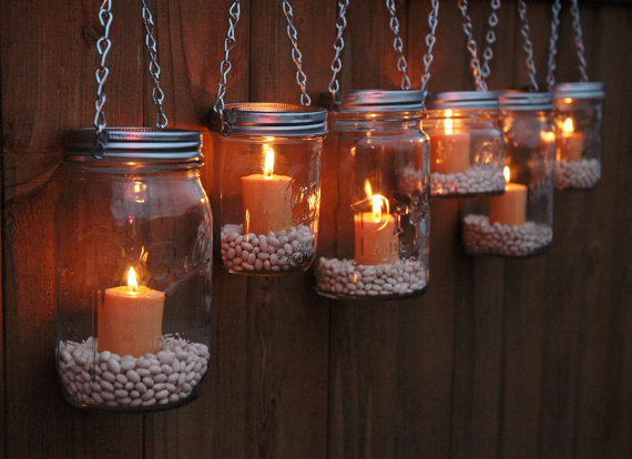hanging-mason-jars-with-pebbles-and-candles-2