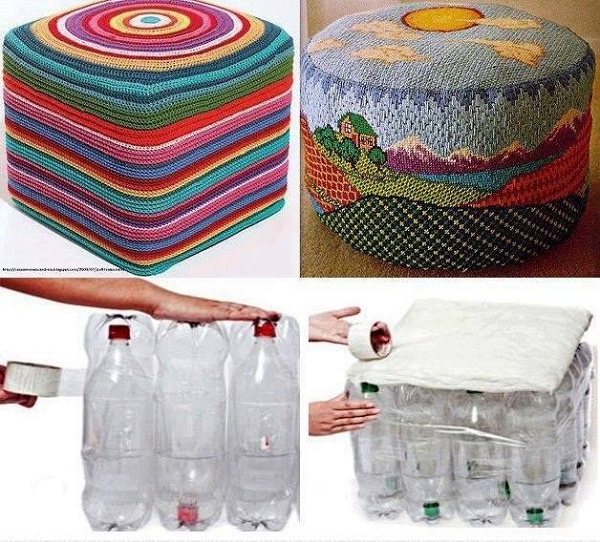 stool-from-plastic-bottles