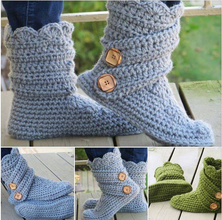 crochet-boots