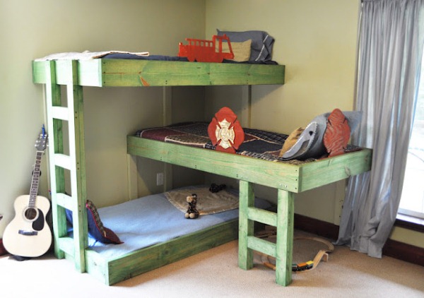 Goodshomedesign, How To Make A Triple Bunk Bed