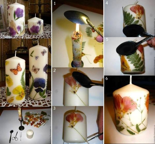 Candles-decorated-with-dried-flowers