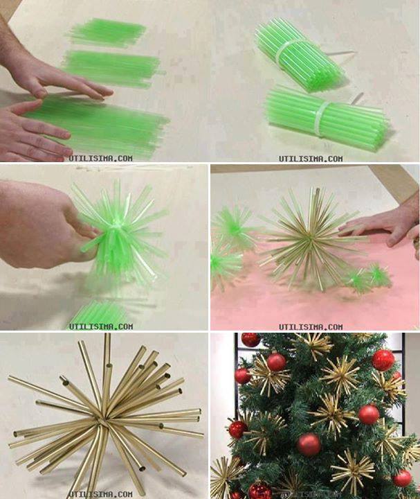DIY-Plastic-Straw-Ornaments