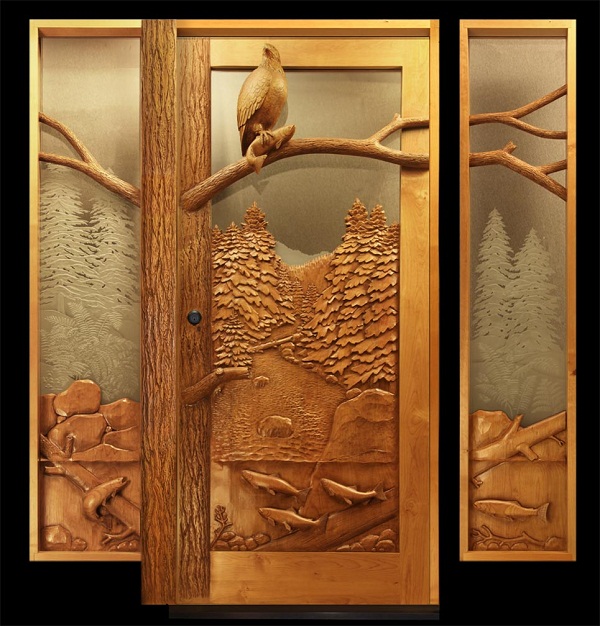 carved-door-eagle-fish