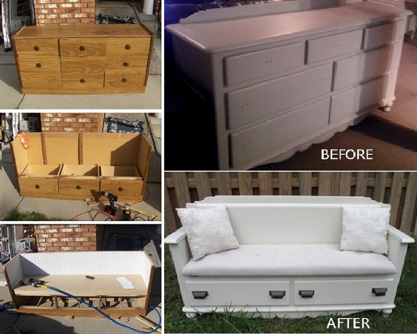 Repurposing Old Furniture Ideas, How To Reuse Old Dresser Drawers