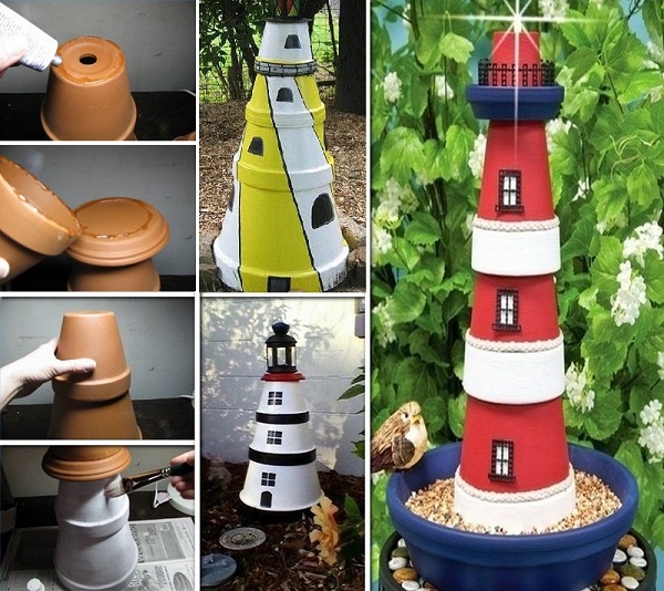 DIY_Clay_Pot_Lighthouse_home_design