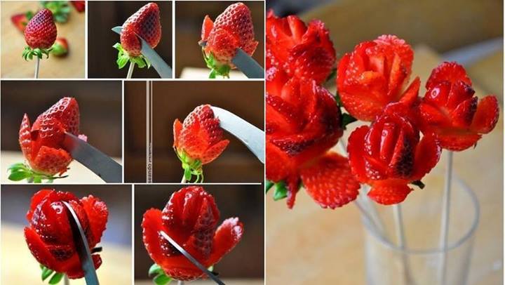 strawberry-rose-bouquet