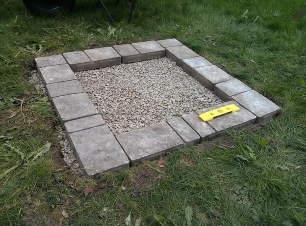 Goodshomedesign, How To Build A Square Fire Pit With Pavers