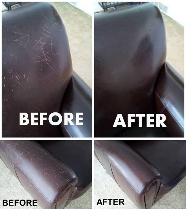 Goodshomedesign, Fix Scratched Leather Couch