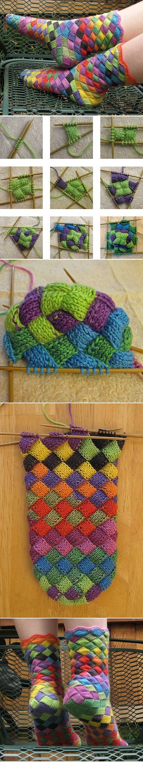 Rainbow-Knitted-Socks-1