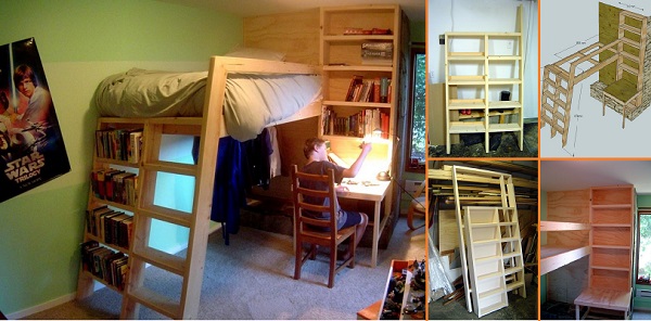 DIY-loft-bed