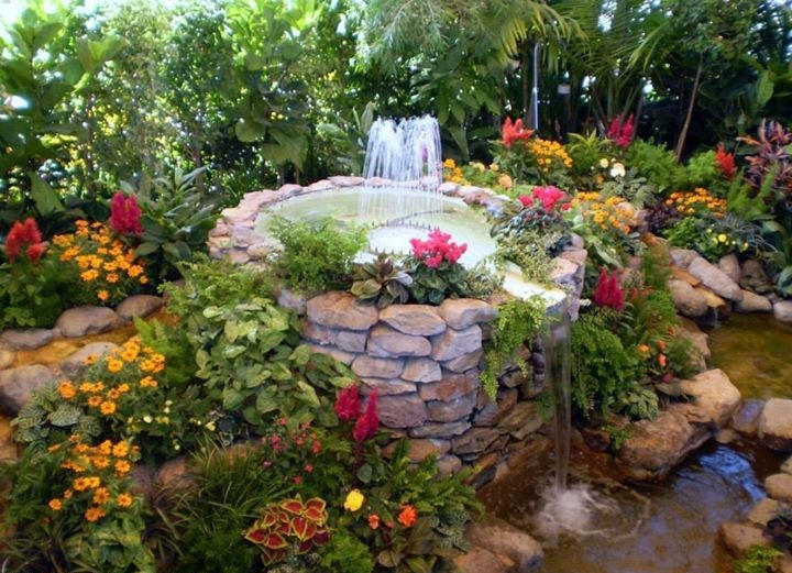Goodshomedesign, Beautiful Home Gardens With Fountains