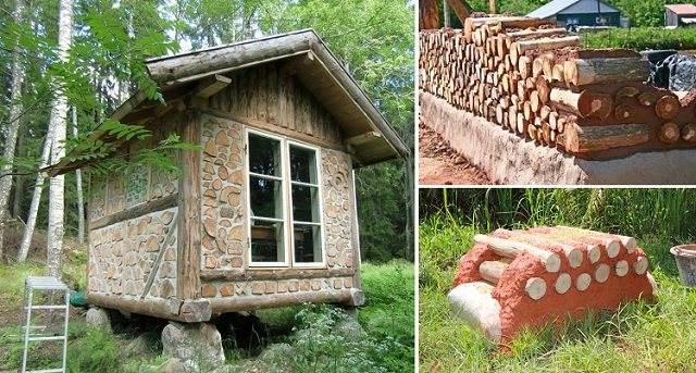 Cordwood Log Cabins Home Design, Cordwood House Plans Free