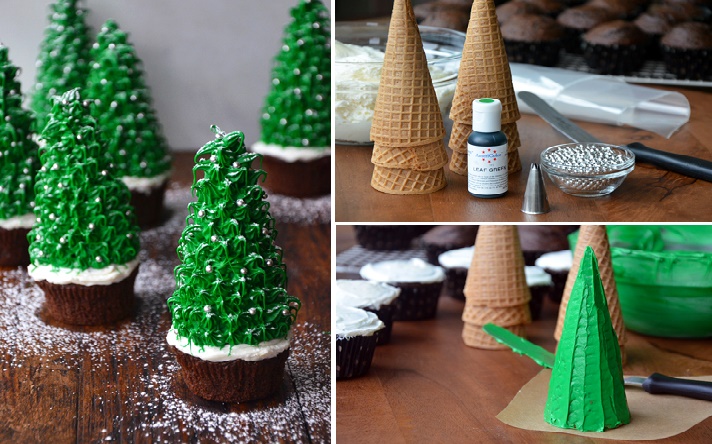 Christmas-Tree-Chocolate-Cupcakes