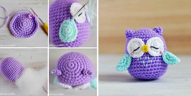 Handmade Owl crochet owl