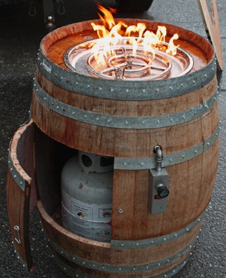 Goodshomedesign, How To Make A Wine Barrel Propane Fire Pit