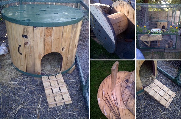 DIY-Cable-Spool-Duck-House