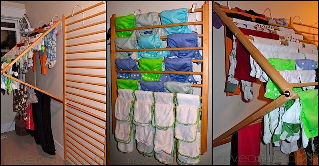 Wall Mounted Clothes Drying Rack Home