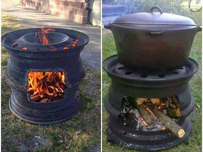 Goodshomedesign, How To Make A Tire Rim Fire Pit