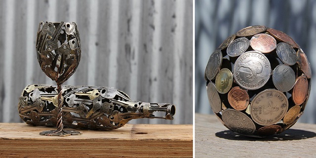 Sculptures-from-Keys-and-Coins