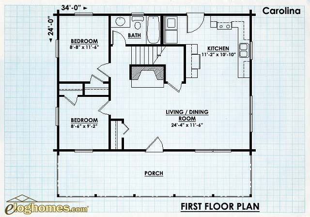 Log-Home-Design-Plan-and-Kits-for-Carolina-2