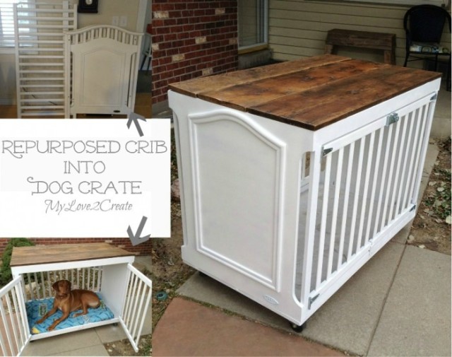 repurposed-crib-into-dog-crate