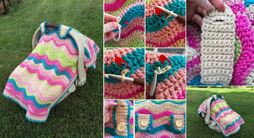Goodshomedesign - How To Make A Crochet Car Seat Cover