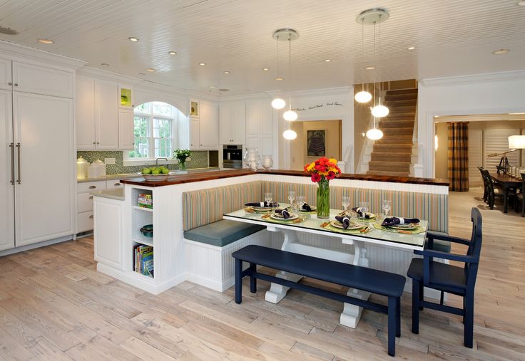Kitchen Island With Built In Seating, Built In Kitchen Island