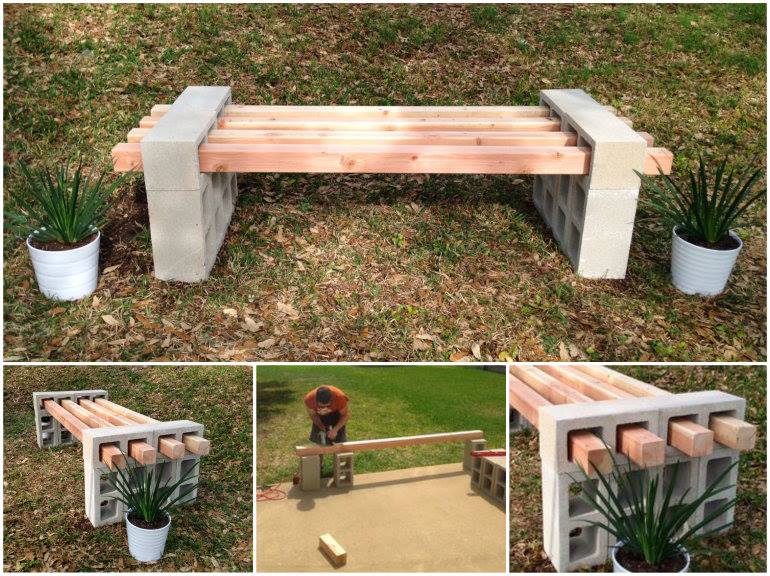 Diy Cinder Block Bench Home Design Garden Architecture Blog Magazine Page 2