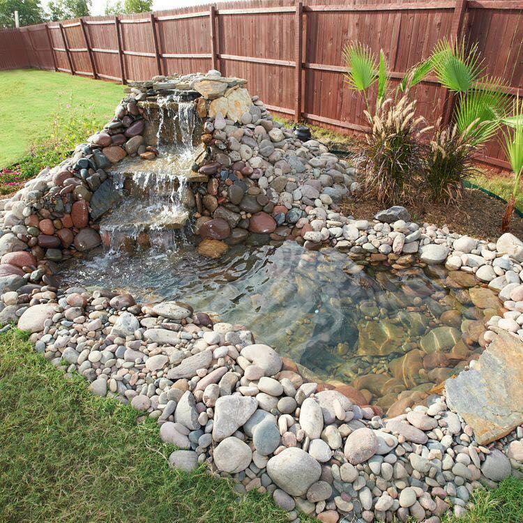 Goodshomedesign, How To Make A Garden Pond Waterfall