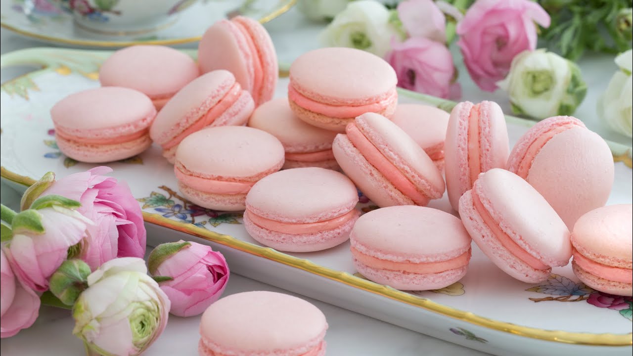 These macarons are prepared by John Kanell from Preppy Kitchen